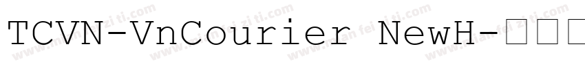 TCVN-VnCourier NewH字体转换